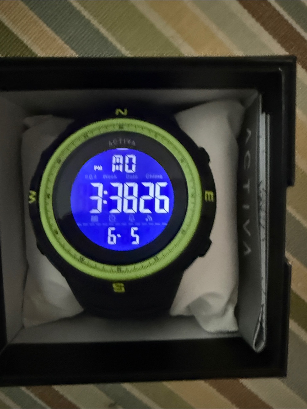 Activa Digital Sport Watch - Neon Yellow/Black - Picture 2 of 3